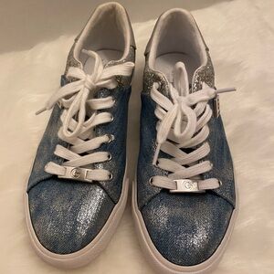 Guess Blue and Silver Women's Sneakers